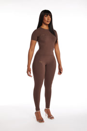 'ZARIAH' Leggings in Mocha