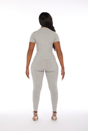 'ZARIAH' Leggings In Zinc